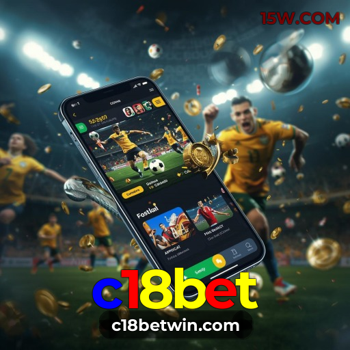 Apostas esportivas na c18bet — ilustração editorial